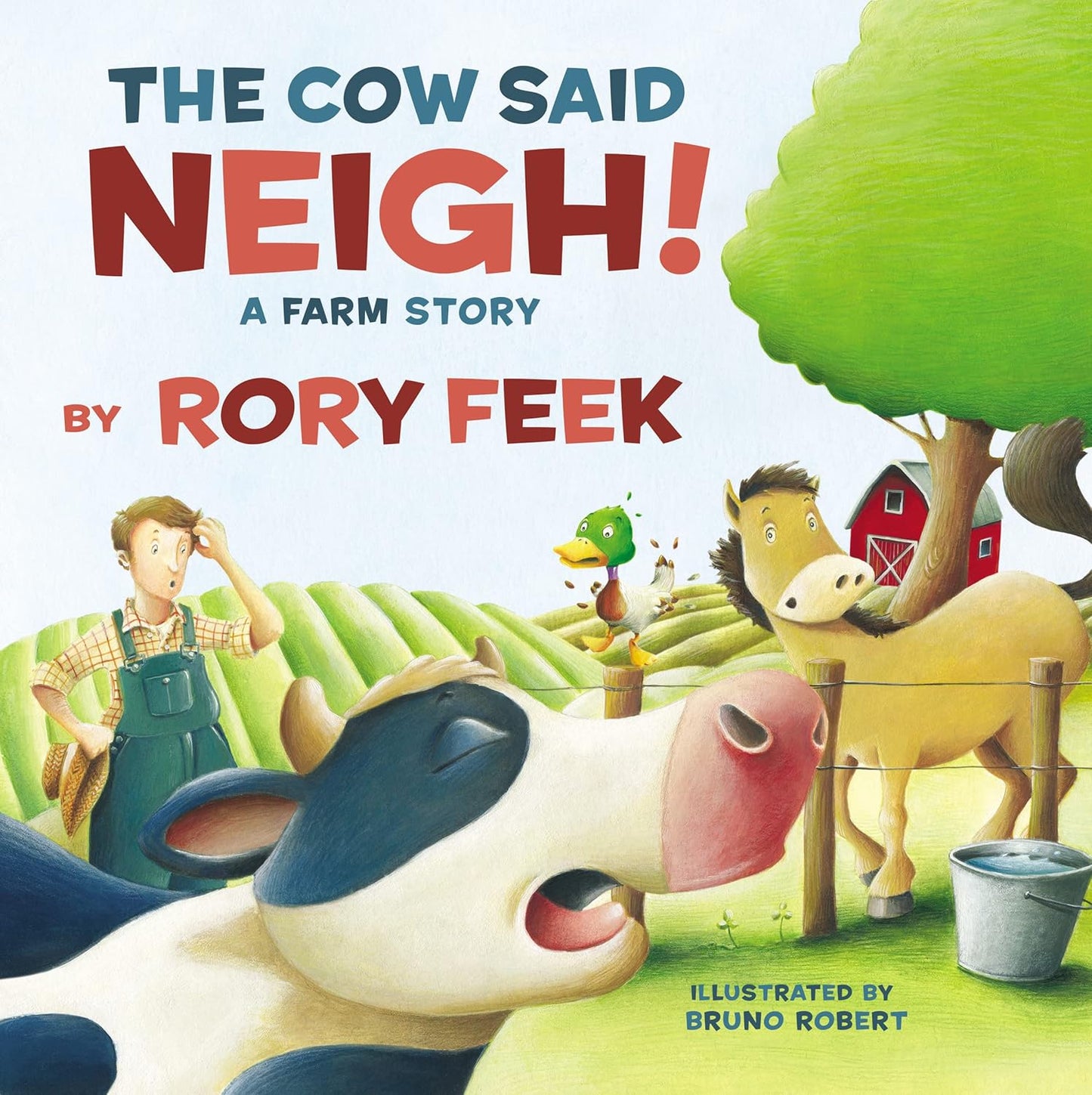 The Cow Said Neigh! (board book): A Farm Story -Board book