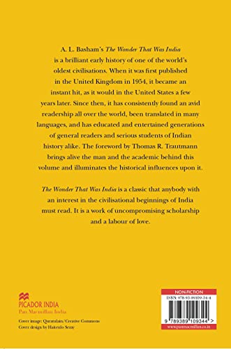 The Wonder That Was India: Volume 1