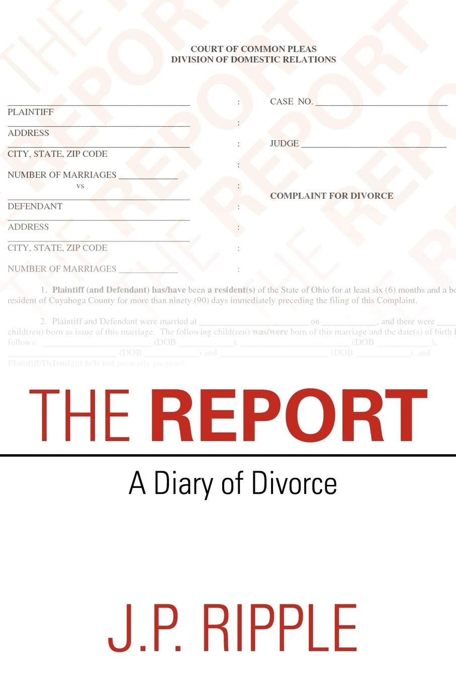 The Report: A Diary of Divorce Paperback