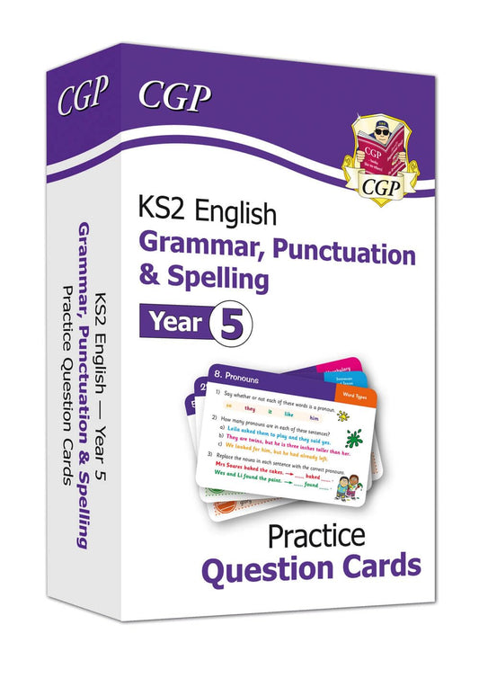 KS2 English Year 5 Practice Question Cards: Grammar, Punctuation & Spelling (CGP Year 5 English) Cards