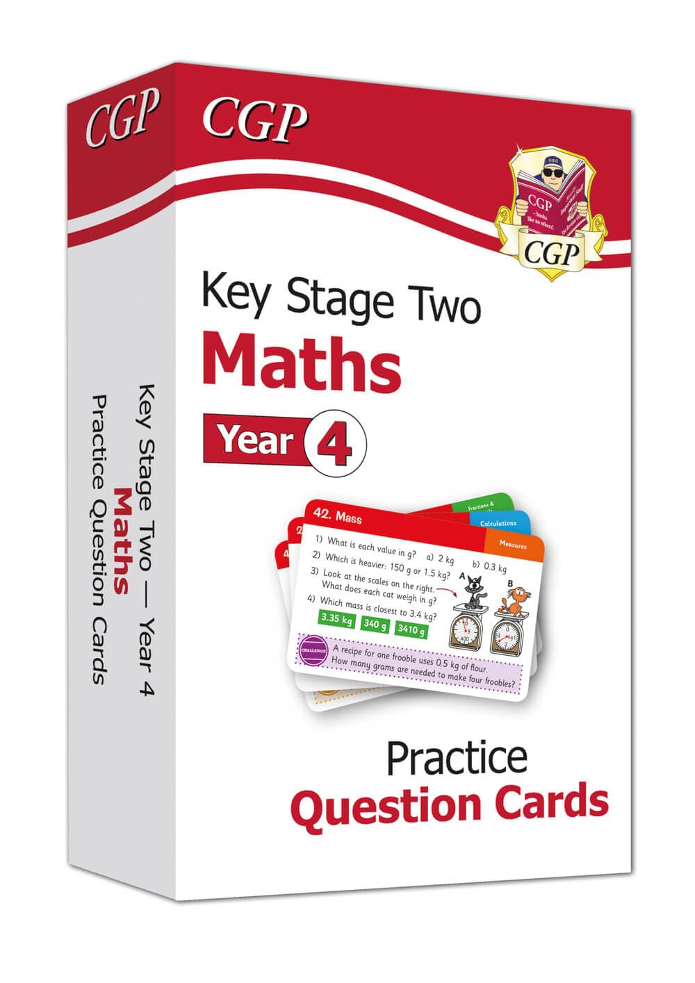 KS2 Maths Year 4 Practice Question Cards (CGP Year 4 Maths) Cards