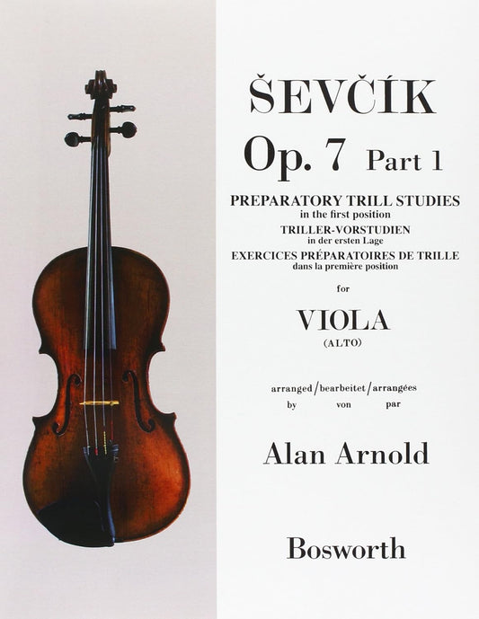 Viola Studies Op.7 Part1: Preparatory Trill Studie. Paperback