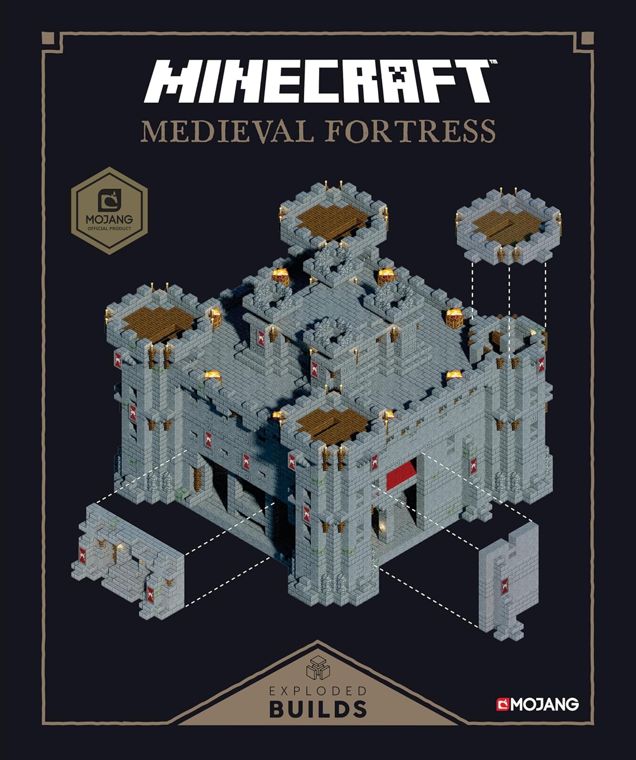 Minecraft: Exploded Builds: Medieval Fortress: An Official Mojang Book Paperback