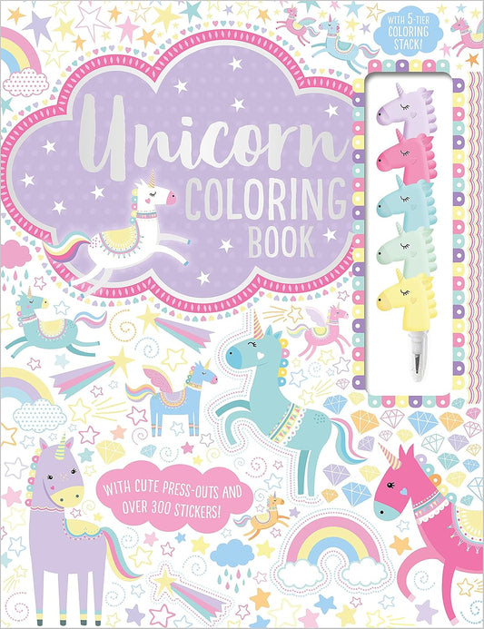 Unicorn Coloring Book (Coloring Book With Stacking Crayon) Paperback