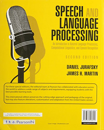 SPEECH AND LANGUAGE PROCESSING AN INTRODUCTION TO NATURAL LANGUAGE PROCESSING, 2/E