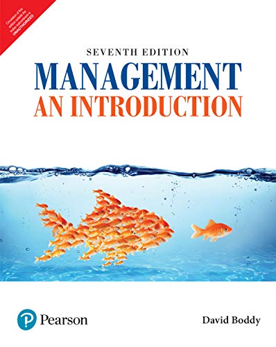 Management : An Introduction, 7Th Edition [Paperback] David Boddy